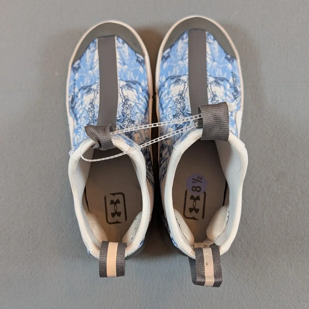 Under Armour Shoreman Deck Printed‎ Mens Fishing Shoes Size 8.5 Blue Camo
